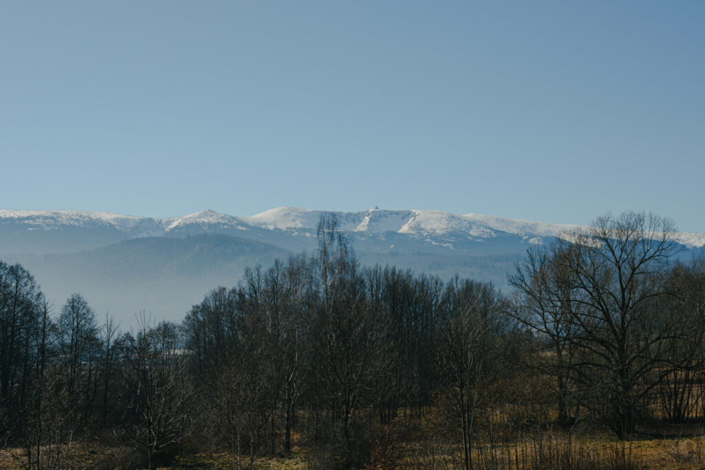 Zimowy szlak w Karkonoszach